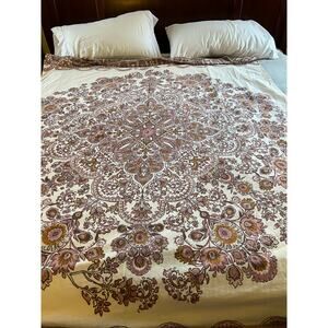 Urban Outfitters Dusty Pink Medallion Print Duvet Cover *Flaw